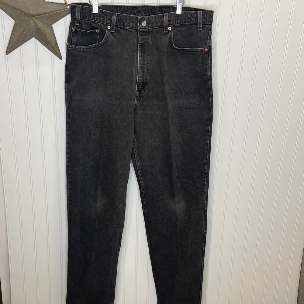 Vintage Levi's 550 Men's Charcoal Straight Jeans Size 38x33